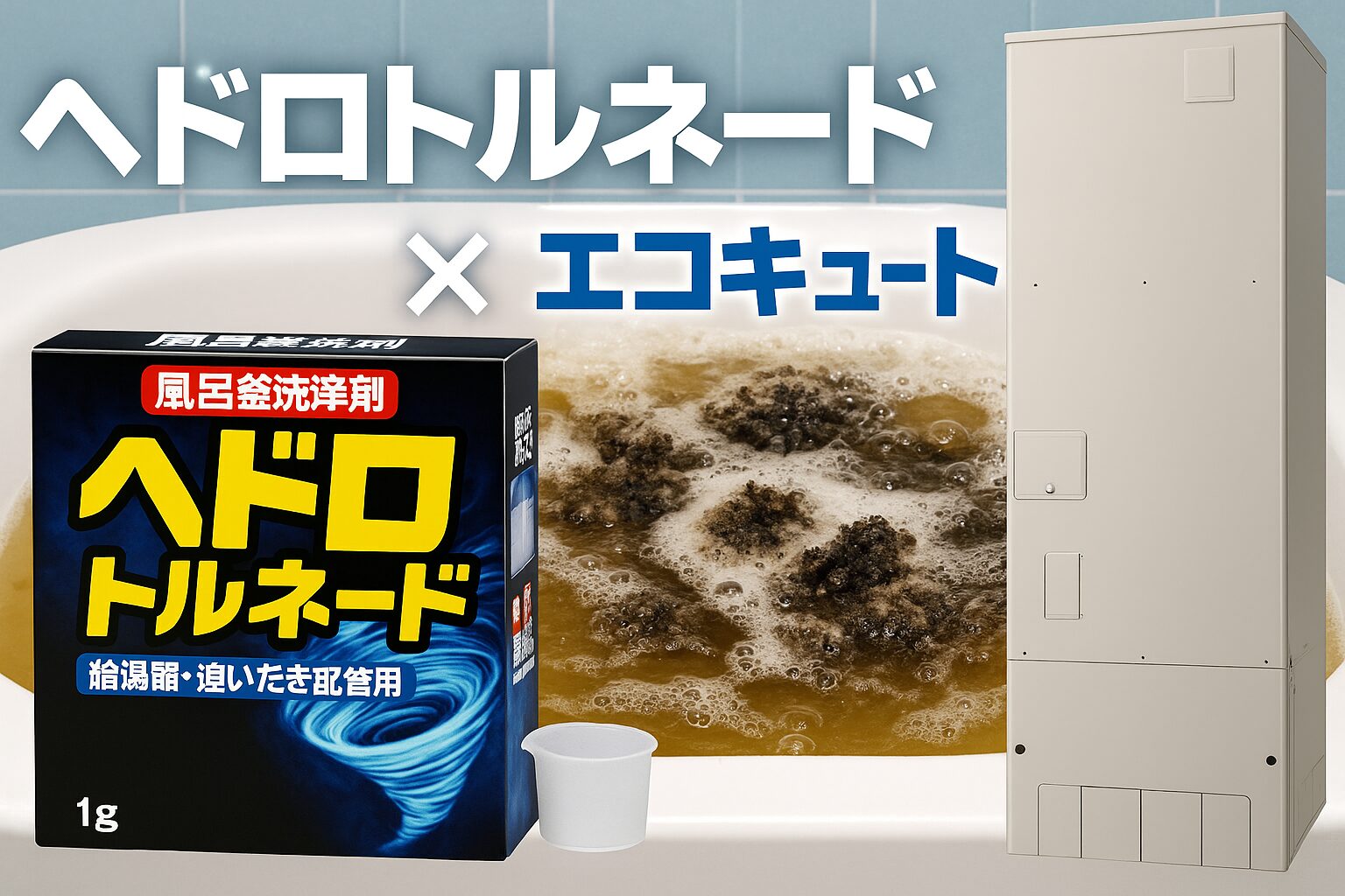 ヘドロトルネードはエコキュートにも使える?失敗しない洗浄法とプロの裏ワザ大公開!